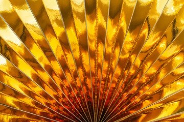 Glitter Gold Decorative Paper Rosette as Background