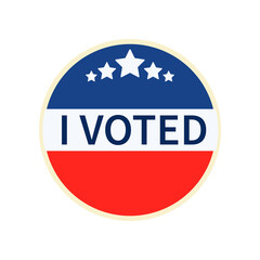 Hand voting ballot box icon. Hand putting paper in the ballot box. Voting concept. Vector illustration. Election and democracy campaign. Digital or online vote Sign