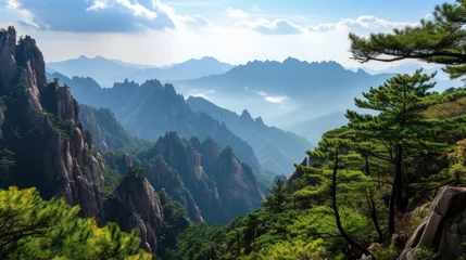Fotobehang Huangshan Huangshan mountain the world's intangible cultural heritage