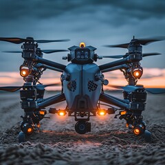 airplane in the city