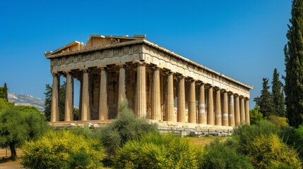 Fototapeta na wymiar It is famous monument of Athens culture, World Heritage