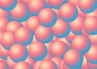 Abstract background with balls, spherical background 