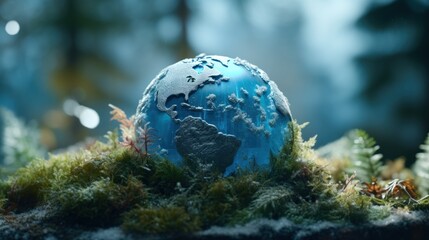 Obraz na płótnie Canvas Global warming concept copy space 3D photo UHD Wallpaper