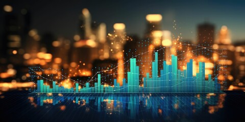 Businessman analyzing and calculating financial data for long term investment growth goals and company finance balance, Business strategy and planning of target. Economic analysis of Digital marketing