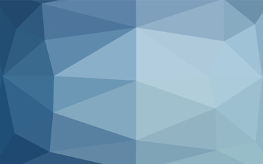 Light BLUE vector polygon abstract backdrop. Glitter abstract illustration with an elegant design. Polygonal design for your web site.