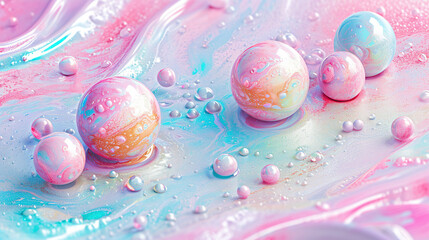 Abstract Spheres Background