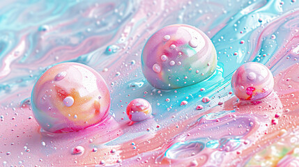 Abstract Spheres Background