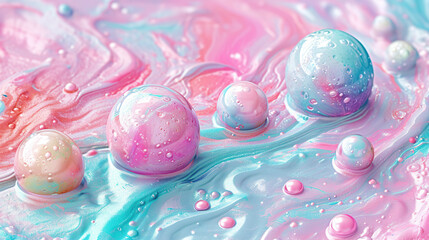 Abstract Spheres Background