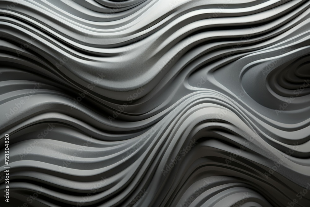 Poster a black and white photo showcasing a wavy surface. suitable for various design projects
