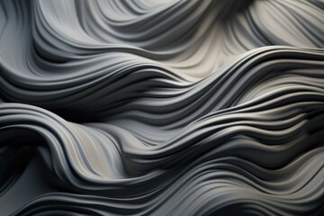 Obraz premium A detailed close up of a black and white wave pattern. This image can be used for various design projects