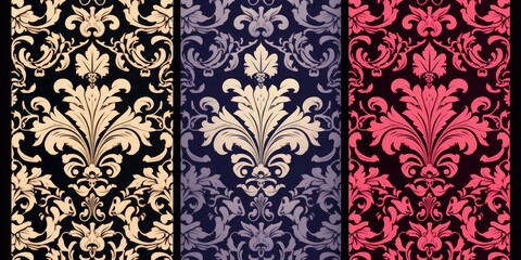 A collection of four different colored wallpapers. Perfect for adding a pop of color to any room or project