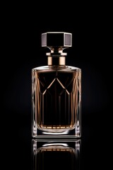 A close-up view of a perfume bottle. This image can be used for beauty and cosmetic-related projects