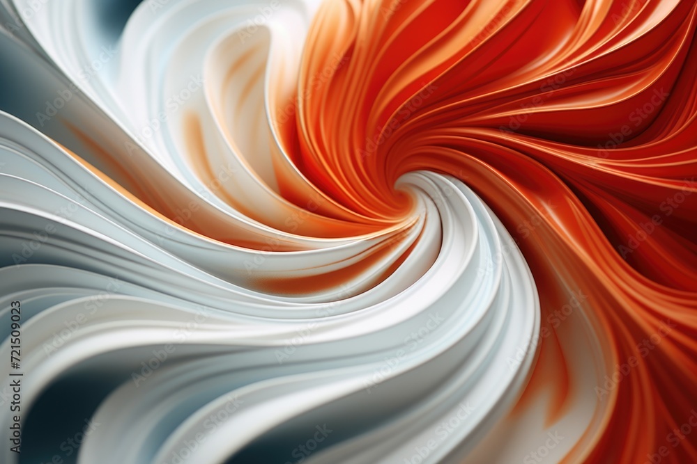 Poster A close-up view of a swirl made from colorful paper. This vibrant image can be used for various creative projects
