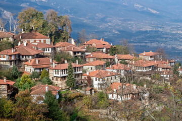 Palaios Panteleimonas village, a picturesque settlement in northern Greece, close to Olympus mountain, in Pieria region, Macedonia, Greece, Europe.