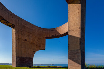 Concrete sculpture called Eulogy of the Horizonte  by Eduardo Chillida, one of the most known...