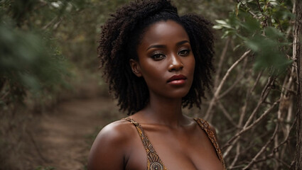 african woman model in africa