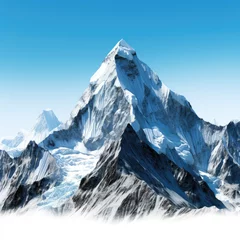Crédence de cuisine en verre imprimé K2 Photo of k2 mountains isolated on white background