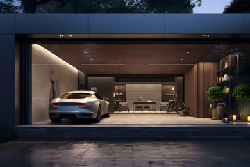 modern car garage 