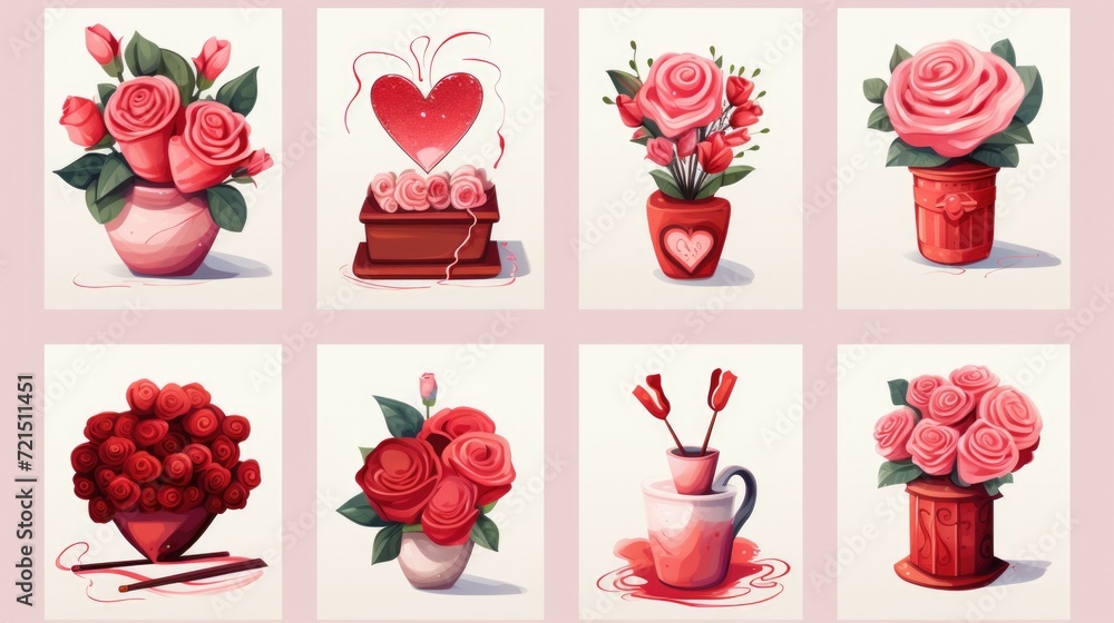 Poster a beautiful arrangement of flowers in a vase. perfect for adding a touch of nature to any space