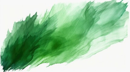 A vibrant green brush stroke painted on a clean white background. Perfect for adding a pop of color...