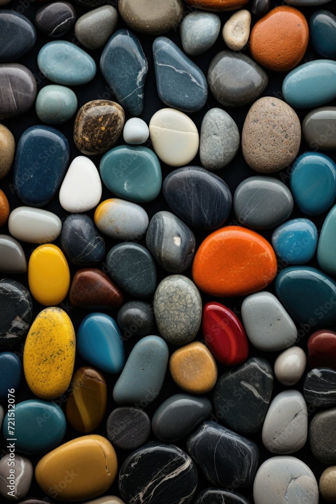 Poster a close up view of a bunch of rocks. perfect for nature-themed projects and designs