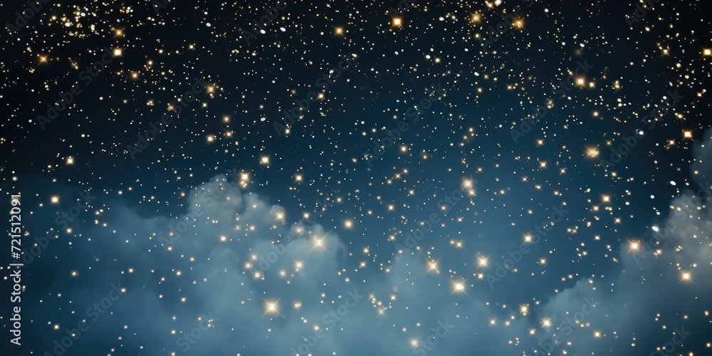 Poster A captivating image of a night sky filled with countless stars. Perfect for adding a touch of magic to any project or design