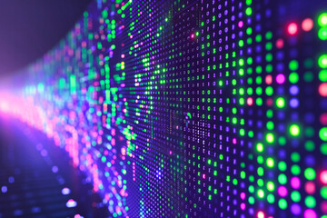 Fototapeta premium Abstract digital pattern on a technology-themed background, representing the vibrant and dynamic world of computing and data