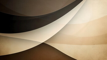 Beige, black-brown, & tan abstract banner background. PowerPoint and Business background.