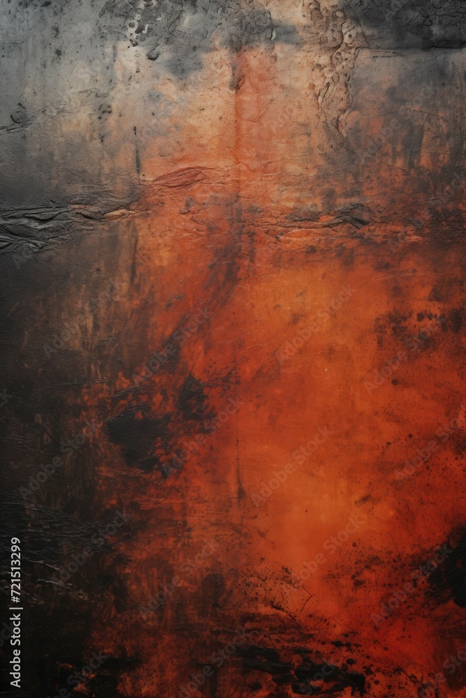 Poster a vibrant red and black painting adorning a wall. perfect for adding a bold and modern touch to any 