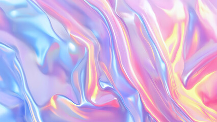 Obraz premium Abstract background.Holographic Abstract soft pastel colors backdrop. Holographic Foil Backdrop. Trendy creative gradient, copy space