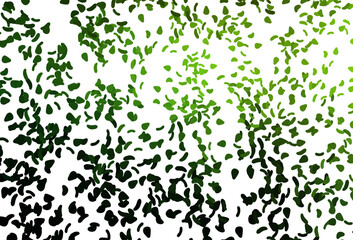 Light Green, Red vector pattern with chaotic shapes.