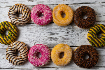 Obraz na płótnie Canvas donut with sprinkles