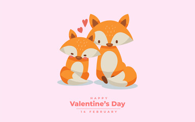 Happy Valentine's Day Vector Illustration Design 