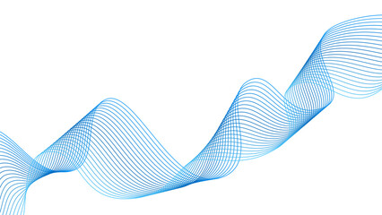 Fototapeta premium Abstract vector wave element for design. Smooth motion dynamics. Vector illustration EPS 10.