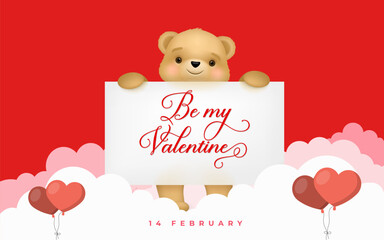 Happy Valentine's Day Vector Illustration Design 
