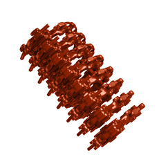 Metal abstract shape, 3d render © neurostructure