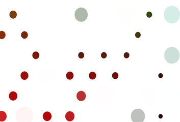 Light Green, Red vector cover with spots.