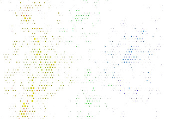 Light Multicolor, Rainbow vector backdrop with rectangles, squares.