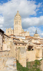 Fototapeta na wymiar Segovia - Cathedral Nuestra Senora de la Asuncion y de San Frutos de Segovia