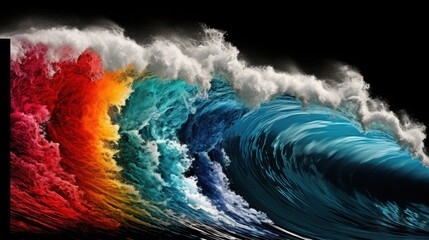 Generative ai collage of digital photo UHD Wallpaper