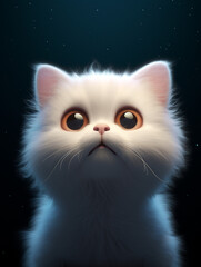 cat, cartoon, minimalism сreated with Generative Ai