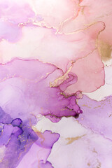 Fototapeta premium Abstract purple paint background. Acrylic texture with marble pattern