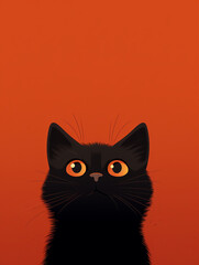 cat, cartoon, minimalism сreated with Generative Ai