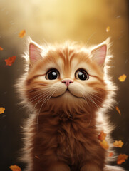 cat, cartoon, minimalism сreated with Generative Ai