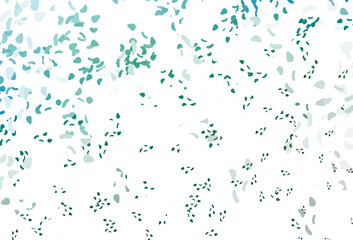 Light blue, green vector texture with random forms.