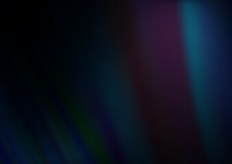 Dark BLUE vector backdrop with bent lines. Colorful abstract illustration with gradient lines. The elegant pattern for brand book.