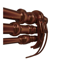 Metal abstract shape, 3d render © neurostructure