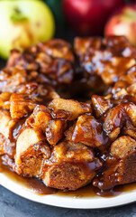 professional, up-close and modern food photography of monkey bread