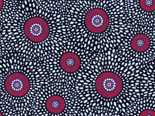 Seamless blue floral background with abstact white and blue flowers. Handmade drawing abstract pattern.