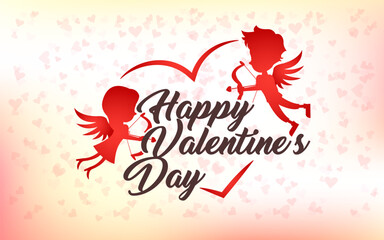 Happy Valentines Day Vector Illustration Design 